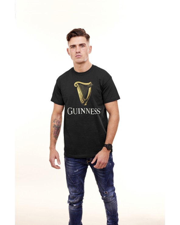 Guinness Harp Short-sleeve T-shirt in Black