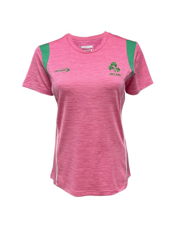 Official Lansdowne Irish Crest Pink Performance Shirt