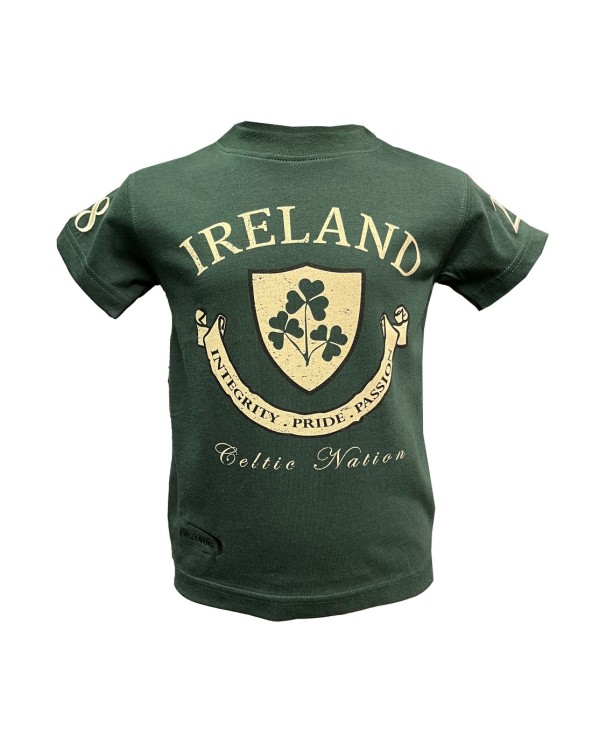 Kids Ireland Crest Bottle Green T-Shirt