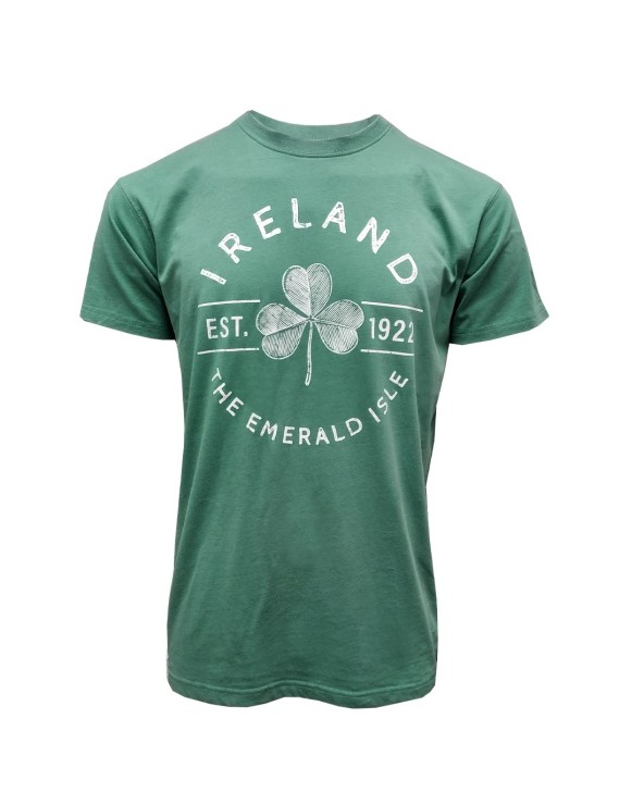 Ocean Green Washed Ireland Print T-shirt
