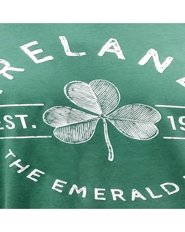 Ocean Green Washed Ireland Print T-shirt