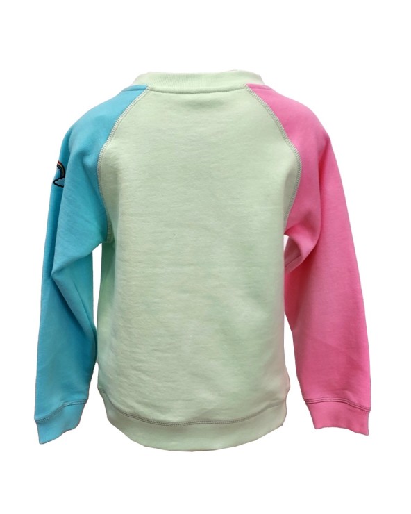 Multi Colour Shamrock Ireland Kids Sweatshirt
