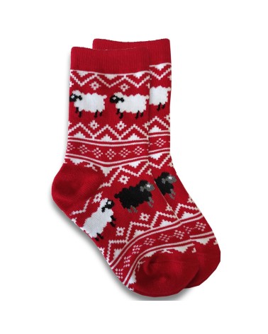Red Sheep Kids Christmas Socks