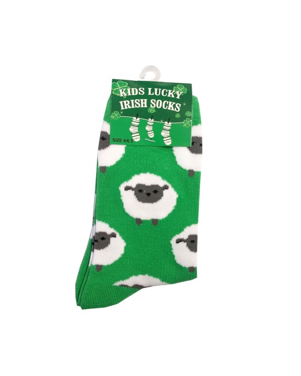 Green Sheep Kids Socks