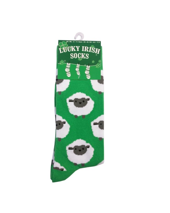 Green Adults Sheep Socks