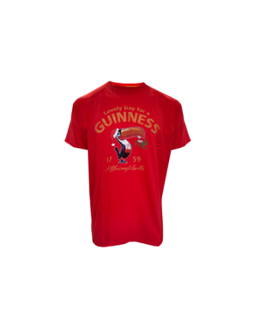 Guinness "Lovely Day for a" T-shirt in Red