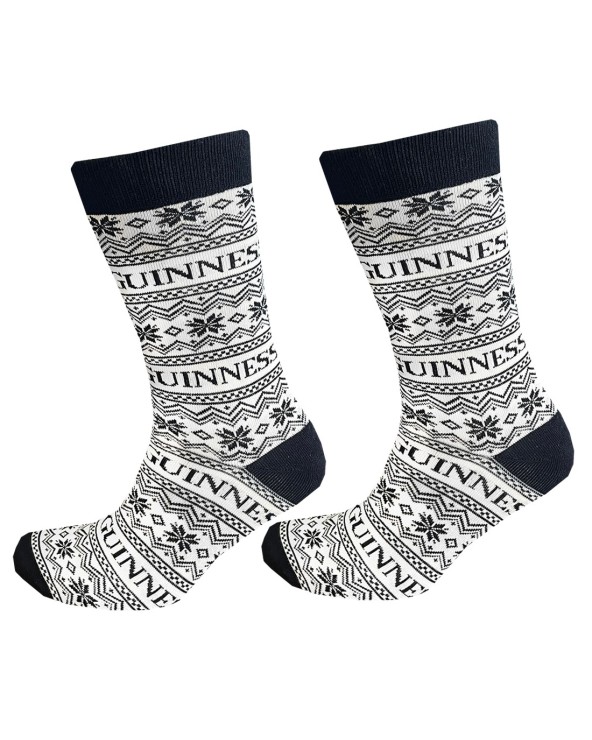 Guinness Festive Socks in Cream & Black