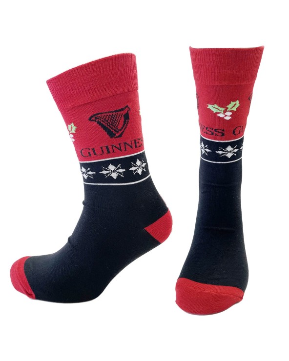 Guinness Festive Holly Socks in Red