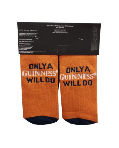 Guinness "Only a Guinness" Sock in Orange & Navy