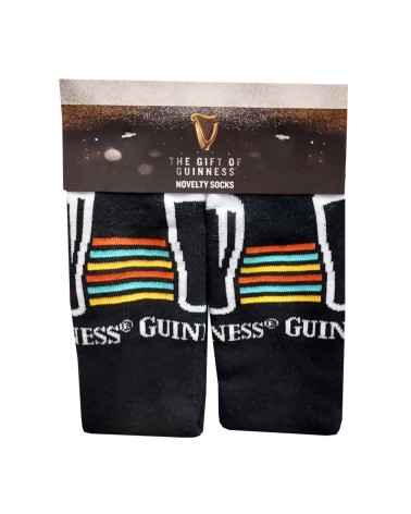 Guinness "Make Mine a Guinness" Socks in Black & Yellow
