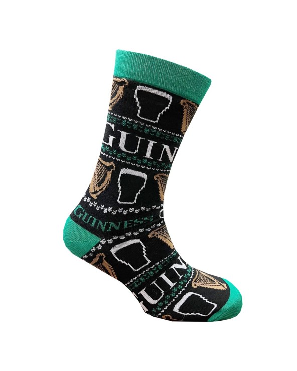 Guinness Harp & Pint Socks in Black & Green
