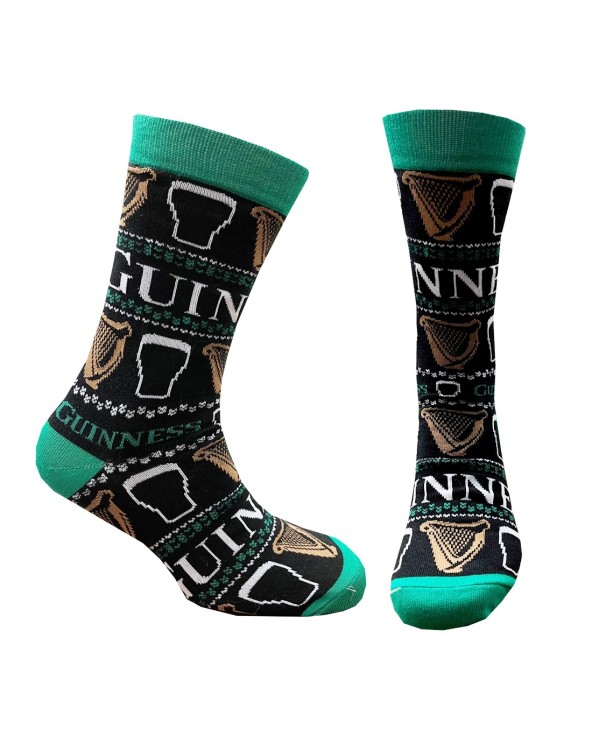 Guinness Harp & Pint Socks in Black & Green