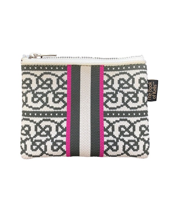 BK Jacquard Purse in Thyme Green & Pink