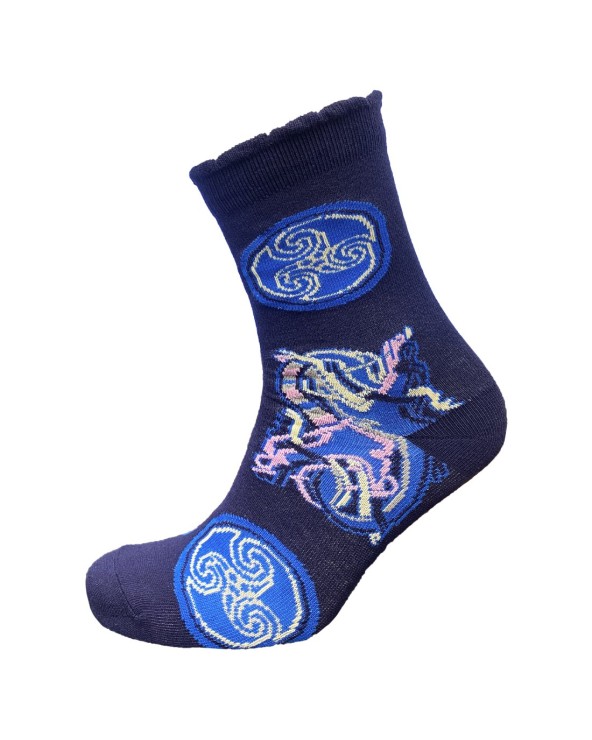 BK Celtic Ladies Socks in Blue & Navy