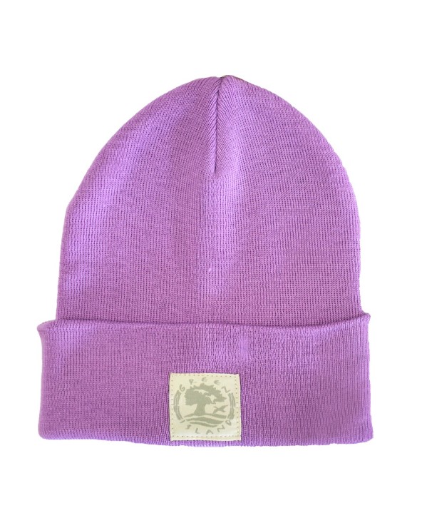 Green Island Recycled Knit Hat in Lilac