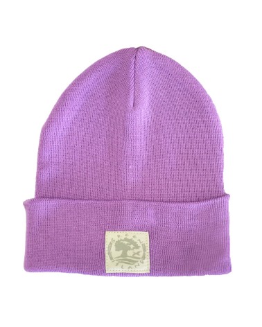 Green Island Recycled Knit Hat in Lilac