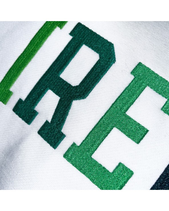 Ireland Notre Dame Hoodie in Cream & Green