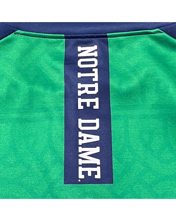 Ireland Notre Dame 1/4 Zip top in Emerald & Navy