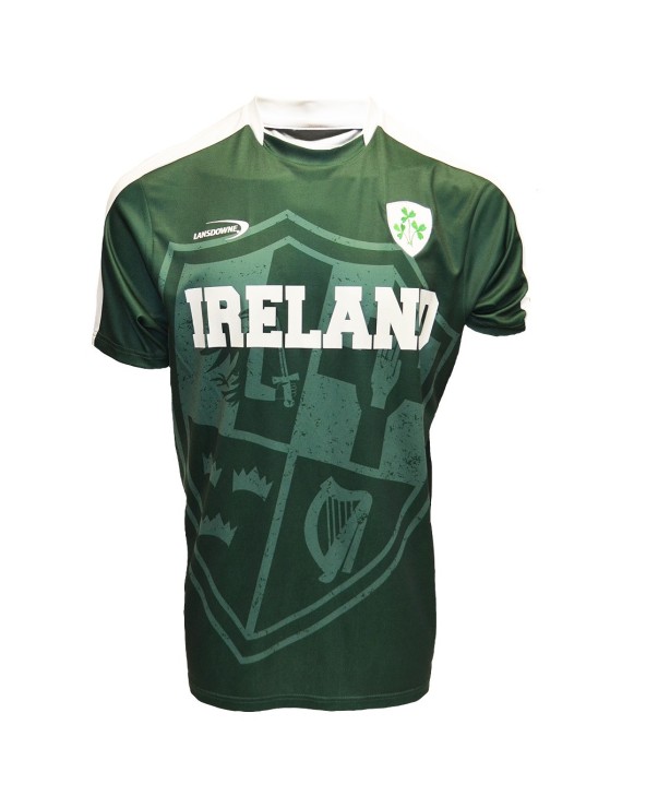 Lansdowne Ireland Sublimated Performance T-shirt in Bottle Green