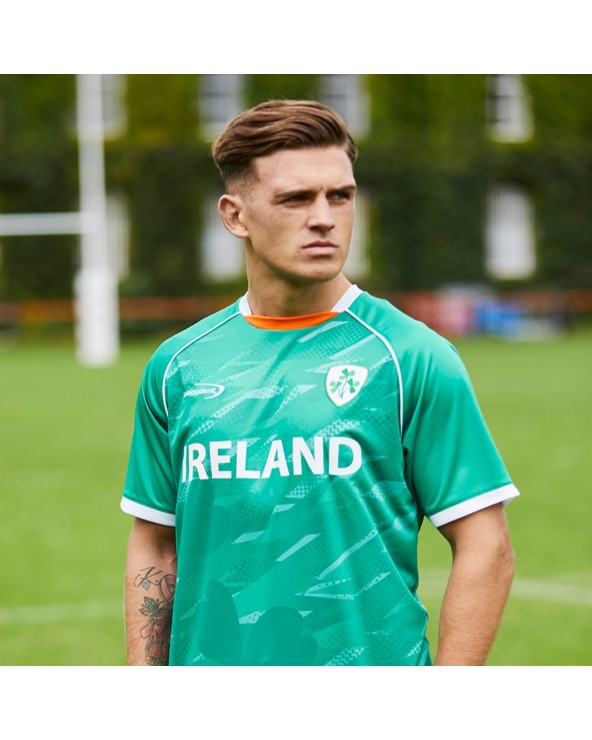 Lansdowne Ireland Sublimated Performance T-shirt in Emerald Green