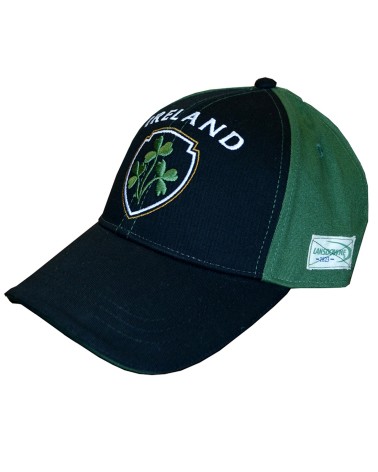 Lansdowne Sports Official Collection Black Green Shamrock Baseball Cap
