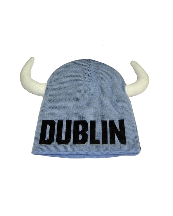 Lansdowne Sports Official Collection Sky Blue Dublin Knit Hat With Horns