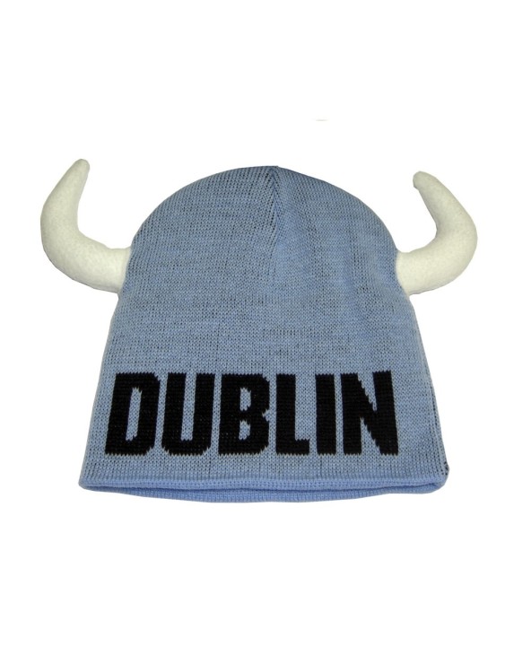 Lansdowne Sports Official Collection Sky Blue Kids Knit Hat With Horns