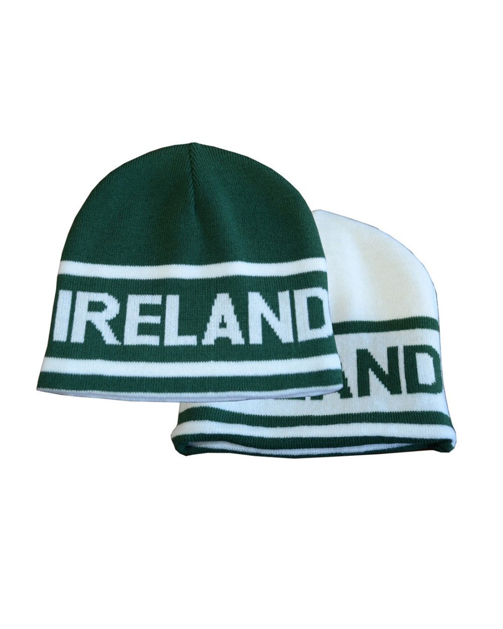 Lansdowne Sports Official Collection Bottle Green White  Reversible Kids  Knit Hat