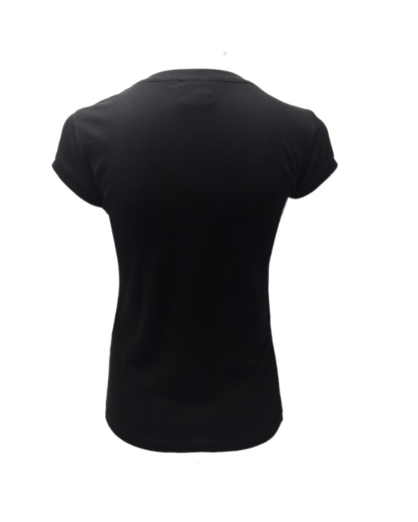 Black Ireland Shamrock Coloured V-neck ladies T-shirt