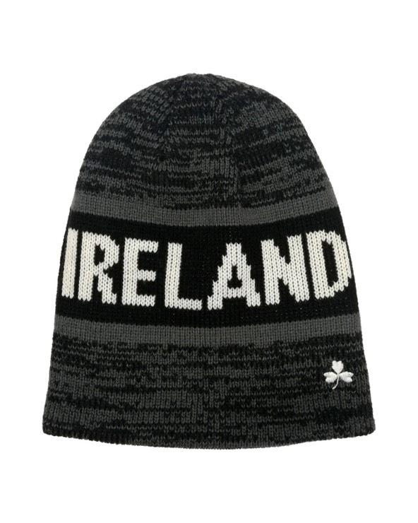 Grey / Black Ireland Reversible Knit Hat