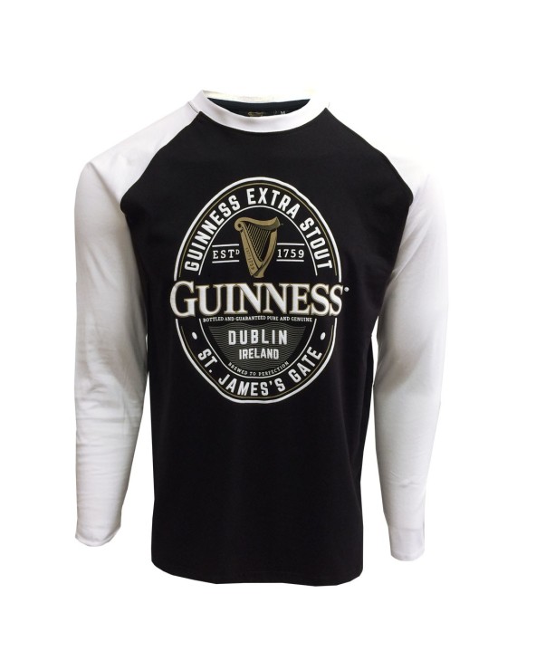 Guinness Black White Long Sleeve T-Shirt