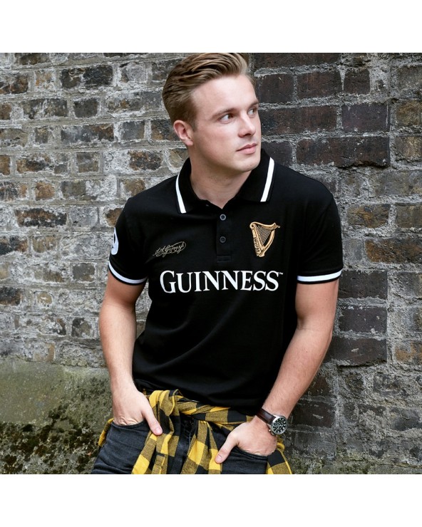 Guinness Black Polo Shirt