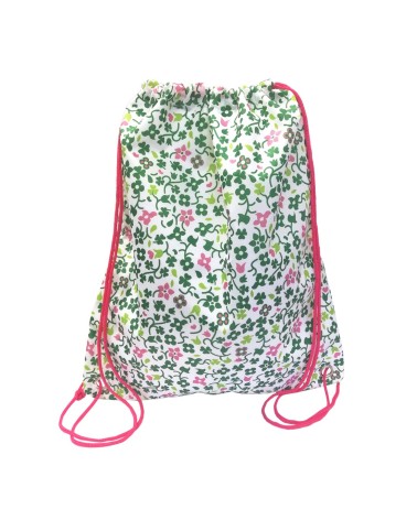 White/ Pink Shamrock Kids Bag & Journal