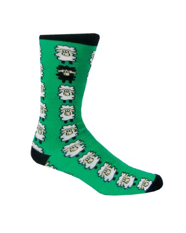 Emerald/ Black Sheep Adult Socks