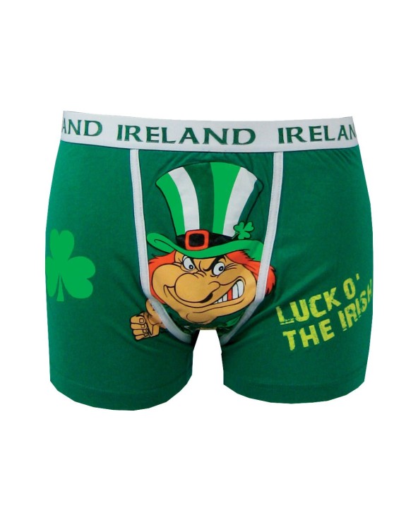 Traditional Craft Green Luck O' The Irish Leprechaun Boxer