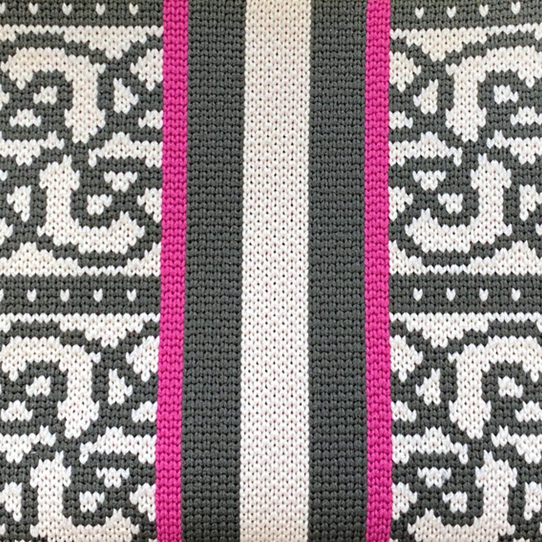 BK Jacquard Purse in Thyme Green & Pink