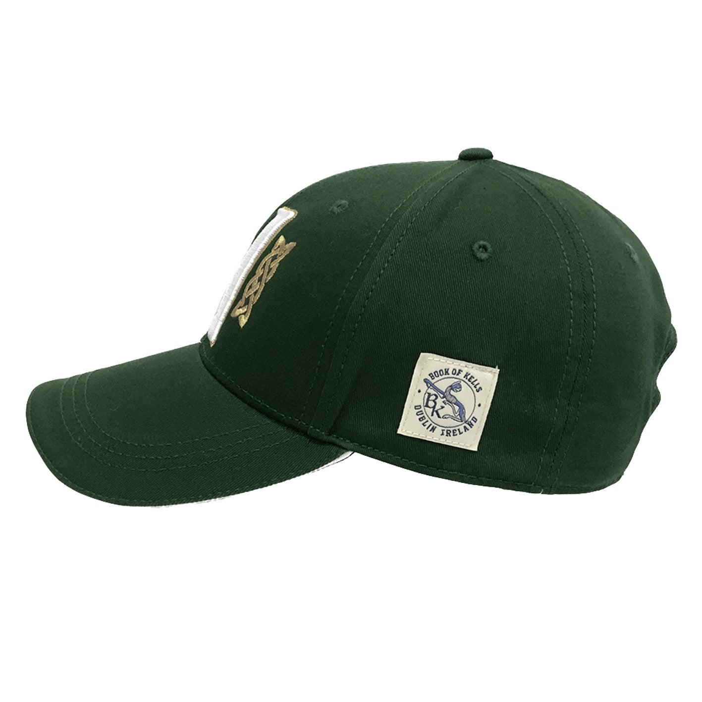 Book of Kells Bottle Green Letter N Baseball Cap