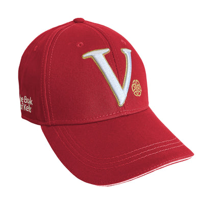 Book of Kells Bottle Green Letter V Baseball Cap