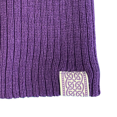 BK Knitted Beanie Hat in Purple
