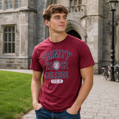 Trinity College Dublin Burgundy 1592 T-shirt