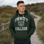 Trinity College Dublin Bottle Green/ White Crest Hoodie