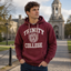Trinity College Dublin Burgundy/ White Crest Hoodie