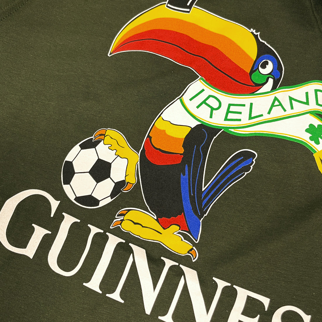 Guinness Football Toucan T-Shirt in Forest Green