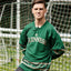 Guinness Toucan Mesh Long Sleeve Top in Green & Gold