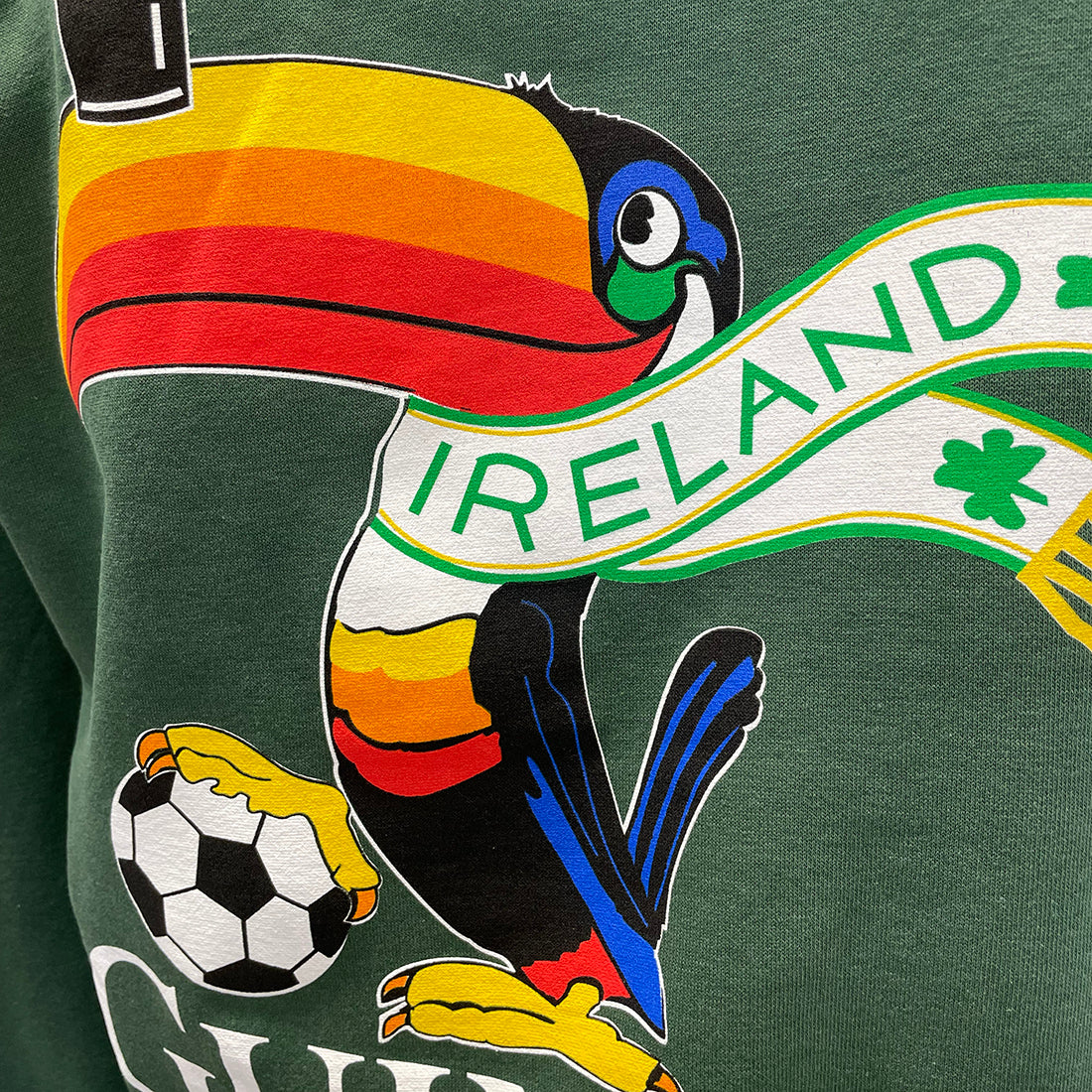 No Back Image/No Comp  Guinness Football Toucan Hoodie in Forest Green