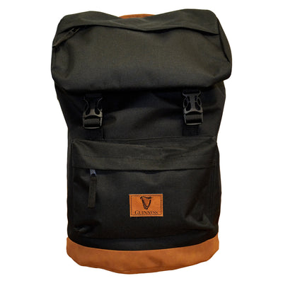 Guinness ‘Suede Base’ Backpack in Black & Brown