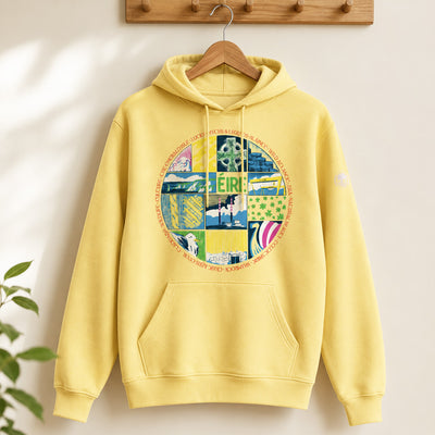 Green Island Eire Cross Hoodie in Yellow