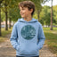 Green Island Myths & Legends Sketch Kids Hoodie in Blue