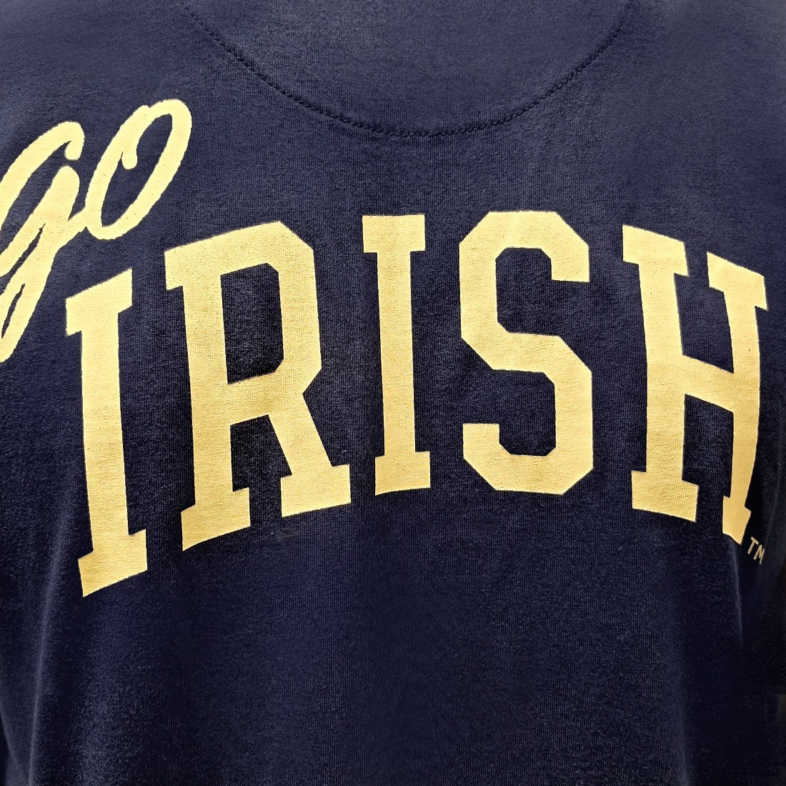 NAVY NOTRE DAME GUINNESS LOGO GO IRISH MEN T-SHIRT