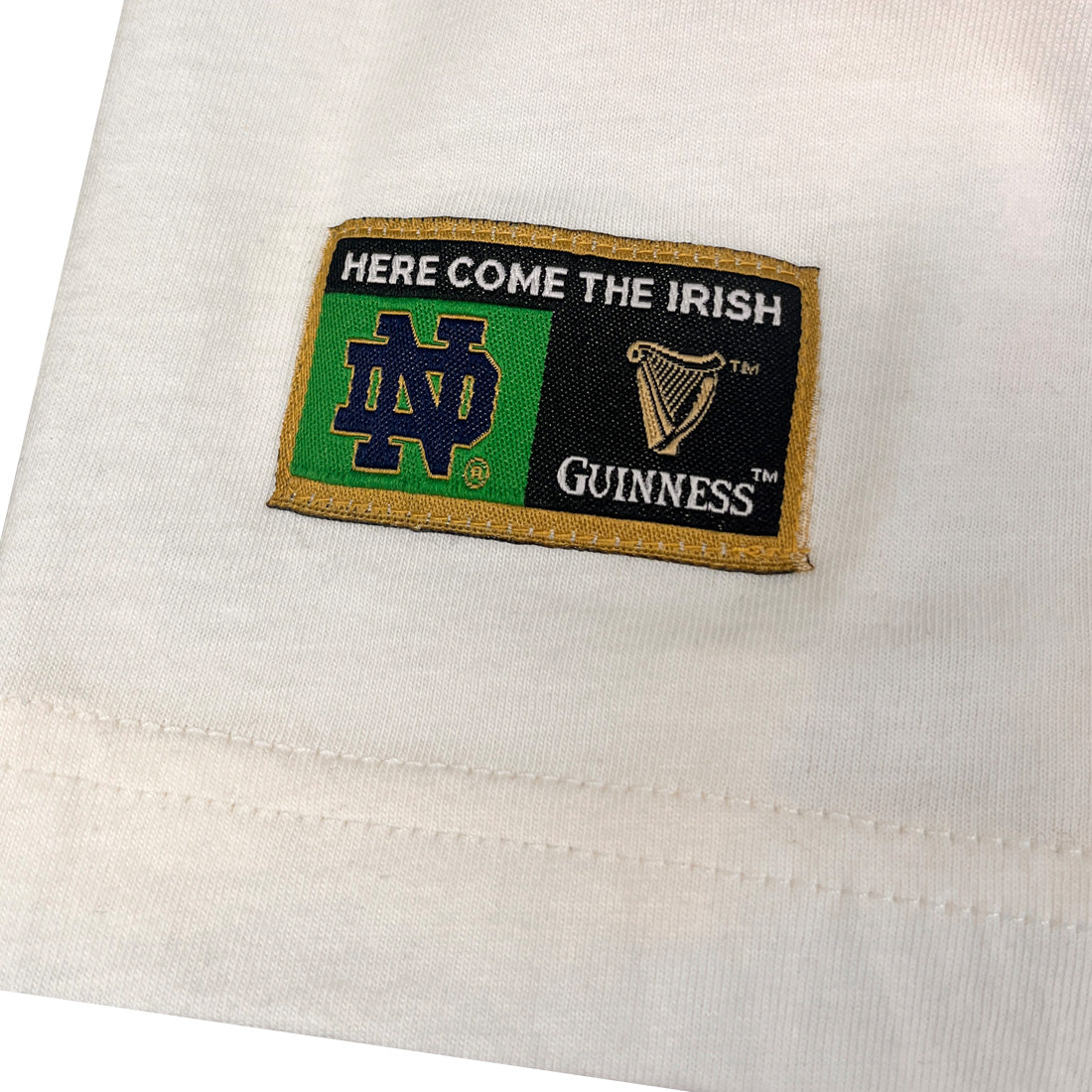 CREAM/NAVY GUINNESS NOTRE DAME TOUCAN RINGER T-SHIRT
